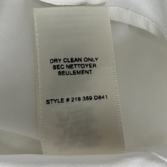 Rebecca Taylor White Knit Piqué A-Line Flutter Hem Dress  Sizes 6,8,14 NWT - Picture 9 of 11